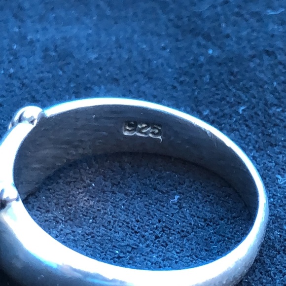 Turquoise & 925 Sterling Silver Ring - Picture 3 of 4